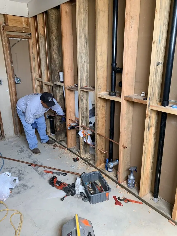 Commercial rough-in plumbing for Gas Line Repair in Monterey